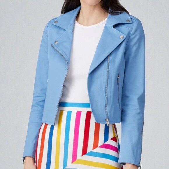 Color Me Courtney Dennis Biker Jacket Size 4 - Picture 1 of 14